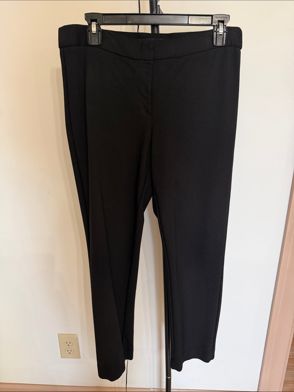 Amanda & Chelsea Black Pull-On Straight Leg Pants
